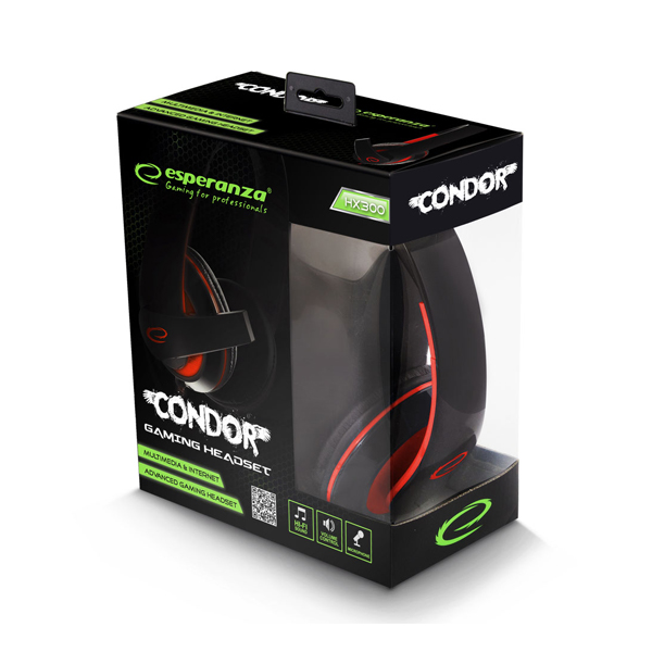 Gaming fejhallgató mikrofonnal - Esperanza Condor EGH300R - Piros4 https://velizo.fr/termekkategoria/szepsegapolas-egeszseg/