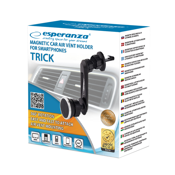 Mágneses autós telefon tartó - Esperanza Trick EMH1302 https://velizo.fr/termekkategoria/szepsegapolas-egeszseg/
