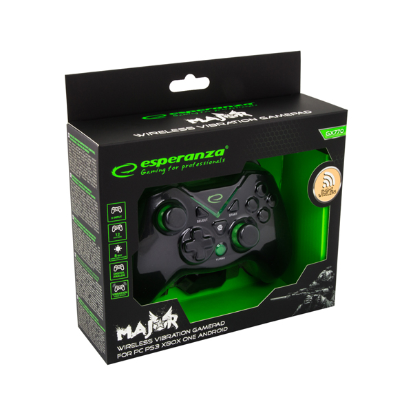 Vezeték nélküli kontroller (PC, PS3 XBOX ONE, XBOX SERIES XS) - Esperanza Major EGG112K - Fekete6 https://velizo.fr/termekkategoria/szepsegapolas-egeszseg/