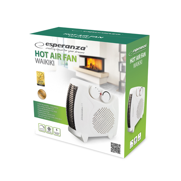 Ventilátoros hősugárzó - Esperanza Waikiki EHH0042 https://velizo.fr/termekkategoria/szepsegapolas-egeszseg/