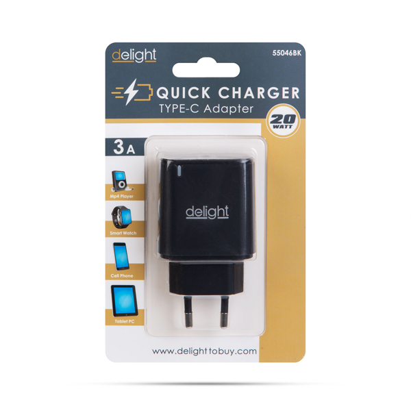 Adapter - Type-C - gyorstöltő, PD20W - fekete https://velizo.fr/termekkategoria/szepsegapolas-egeszseg/