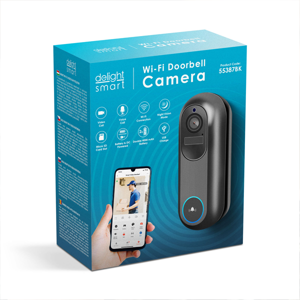 Smart Wi-Fi-s videó kaputelefon - akkumulátoros, 12V - MicroSD, FHD, PIR - fekete https://velizo.fr/termekkategoria/szepsegapolas-egeszseg/