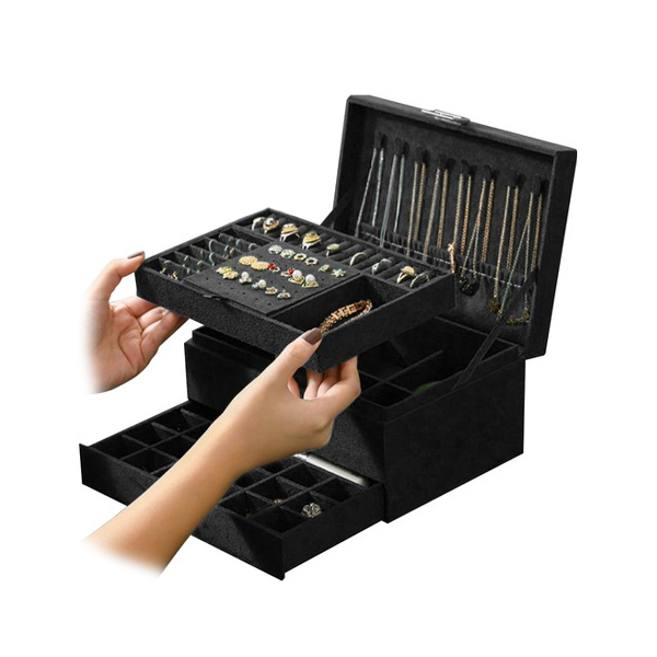 Soulima Ékszerdoboz - 11,5x24,5x17,5 cm - Fekete11 https://velizo.fr/termekkategoria/szepsegapolas-egeszseg/
