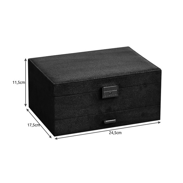 Soulima Ékszerdoboz - 11,5x24,5x17,5 cm - Fekete12 https://velizo.fr/termekkategoria/szepsegapolas-egeszseg/