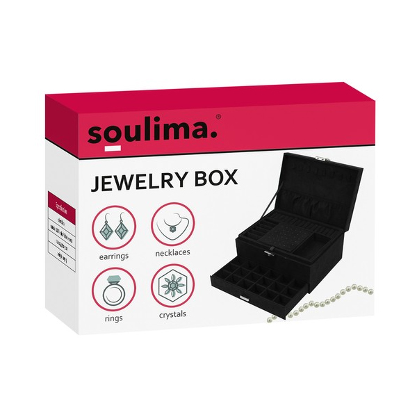 Soulima Ékszerdoboz - 11,5x24,5x17,5 cm - Fekete13 https://velizo.fr/termekkategoria/szepsegapolas-egeszseg/