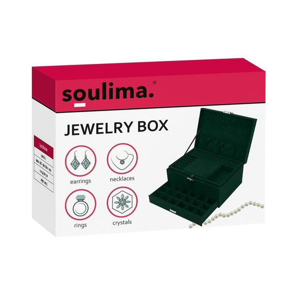Soulima Ékszerdoboz - 11x24,5x18 cm - Sötétzöld13 https://velizo.fr/termekkategoria/szepsegapolas-egeszseg/