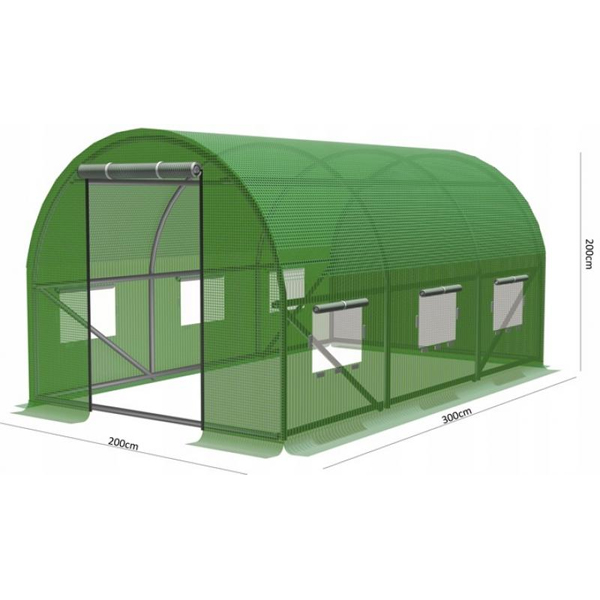 Kerti fóliasátor - Zöld - 3 x 2 x 2 m10 https://velizo.fr/termekkategoria/szepsegapolas-egeszseg/