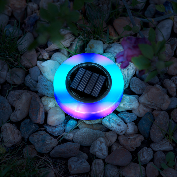 LED-es leszúrható szolár lámpa - kör alakú - RGB színes LED - 105 x 128 mm3 https://velizo.fr/termekkategoria/szepsegapolas-egeszseg/