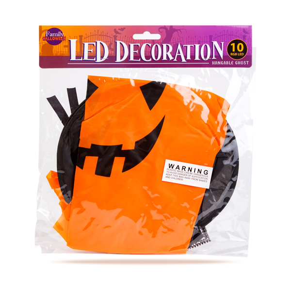 Halloween-i LED dekor - szellem - sárga - 10 színes LED - akasztható - 2 x 2032 - 75 x 35 cm2 https://velizo.fr/termekkategoria/szepsegapolas-egeszseg/