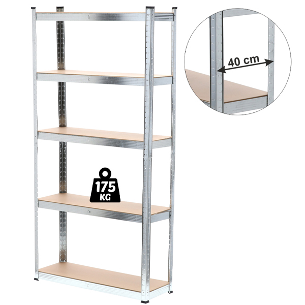 Nagy teherbírású polc - 5 polc - 220 x 90 x 40 cm4 https://velizo.fr/termekkategoria/szepsegapolas-egeszseg/