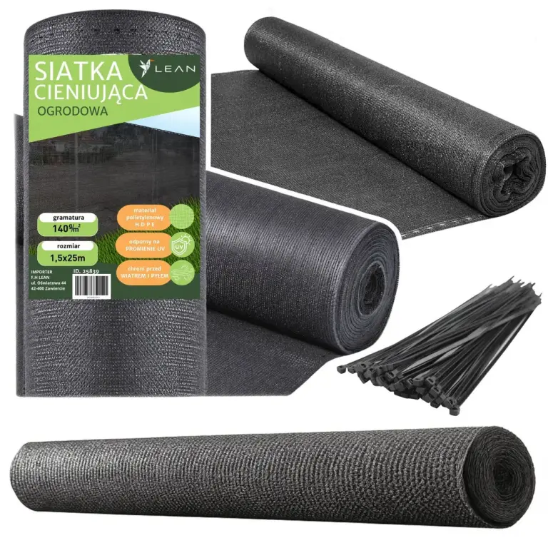 Brise-vue occultant gris pour clôture et balcon – 1,5 × 25 m – 140 g/m² – Occultation 90 %