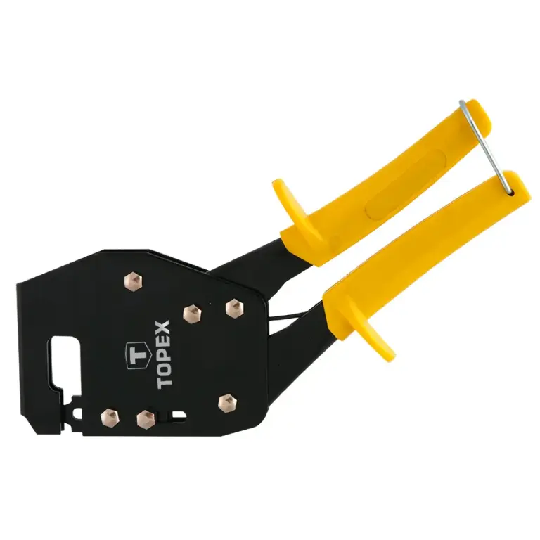 Pince à sertir les profilés métalliques TOPEX – 260 mm – Pour cloisons et faux plafonds en plaques de plâtre