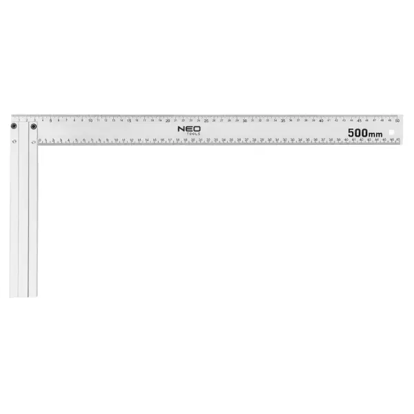 Équerre de menuisier NEO en aluminium – 500 mm – Graduation métrique