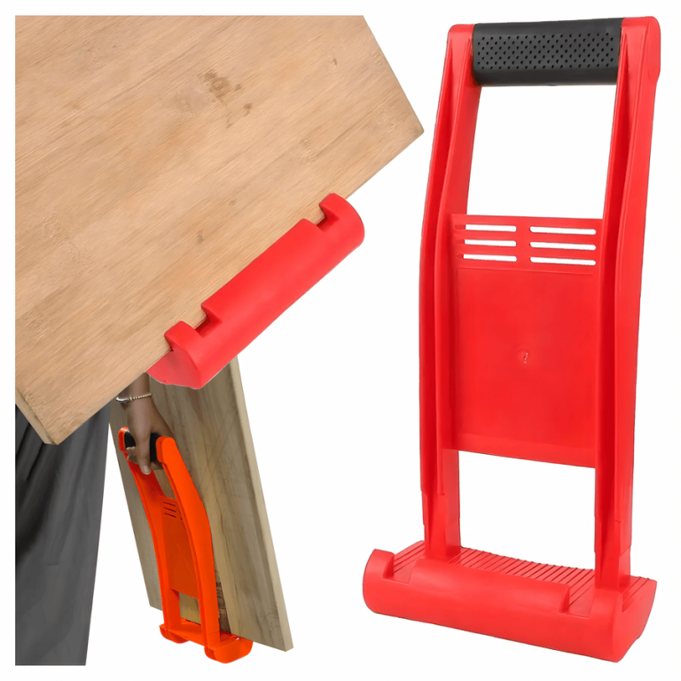 Poignée de transport pour plaques de plâtre, panneaux OSB, MDF et agglomérés – Charge maximale 80 kg