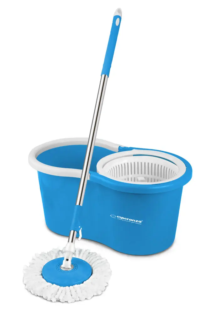 Kit balai à franges rotatif Esperanza Perfect Clean avec seau essoreur 360°