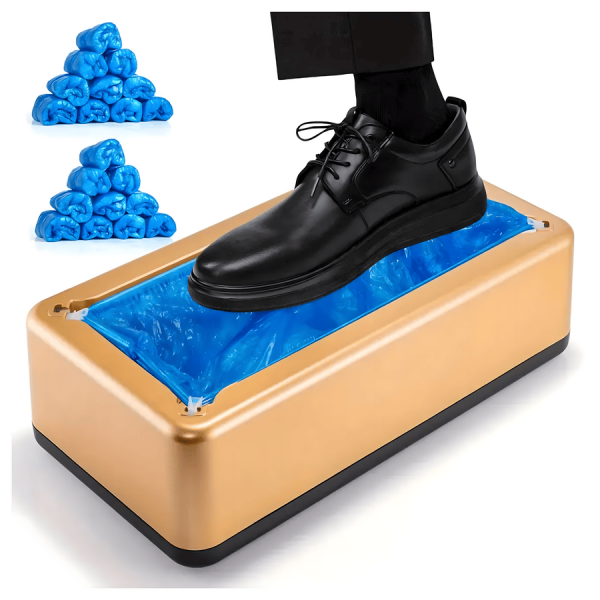 Distributeur automatique de surchaussures sans contact – Avec 20 surchaussures – Doré